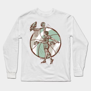 Rust Sage Legendary Baller Number 8 Long Sleeve T-Shirt